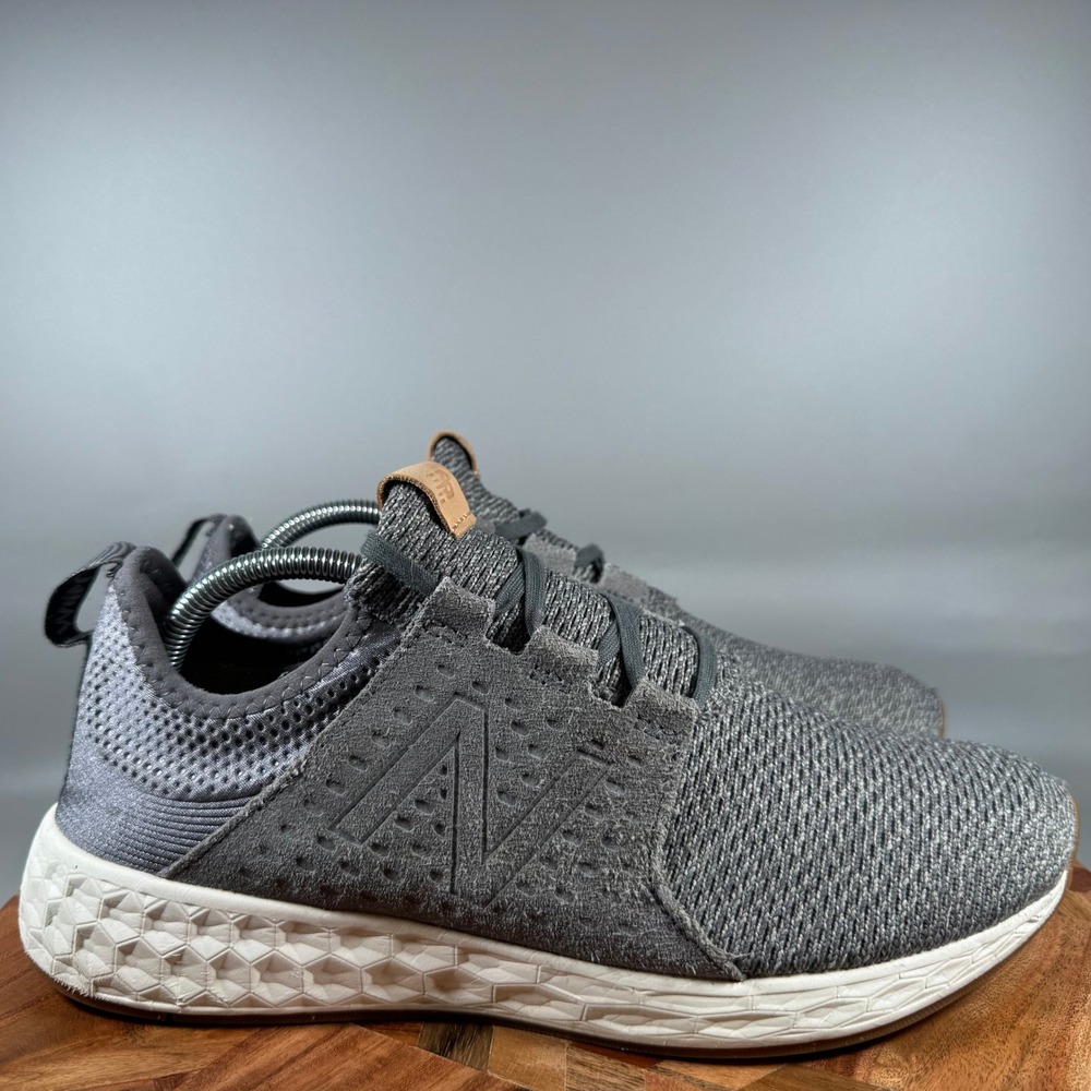 New Balance Fresh Foam Cruz v2 Nubuck Grey White Gum MCRZRRG Mens 10.5